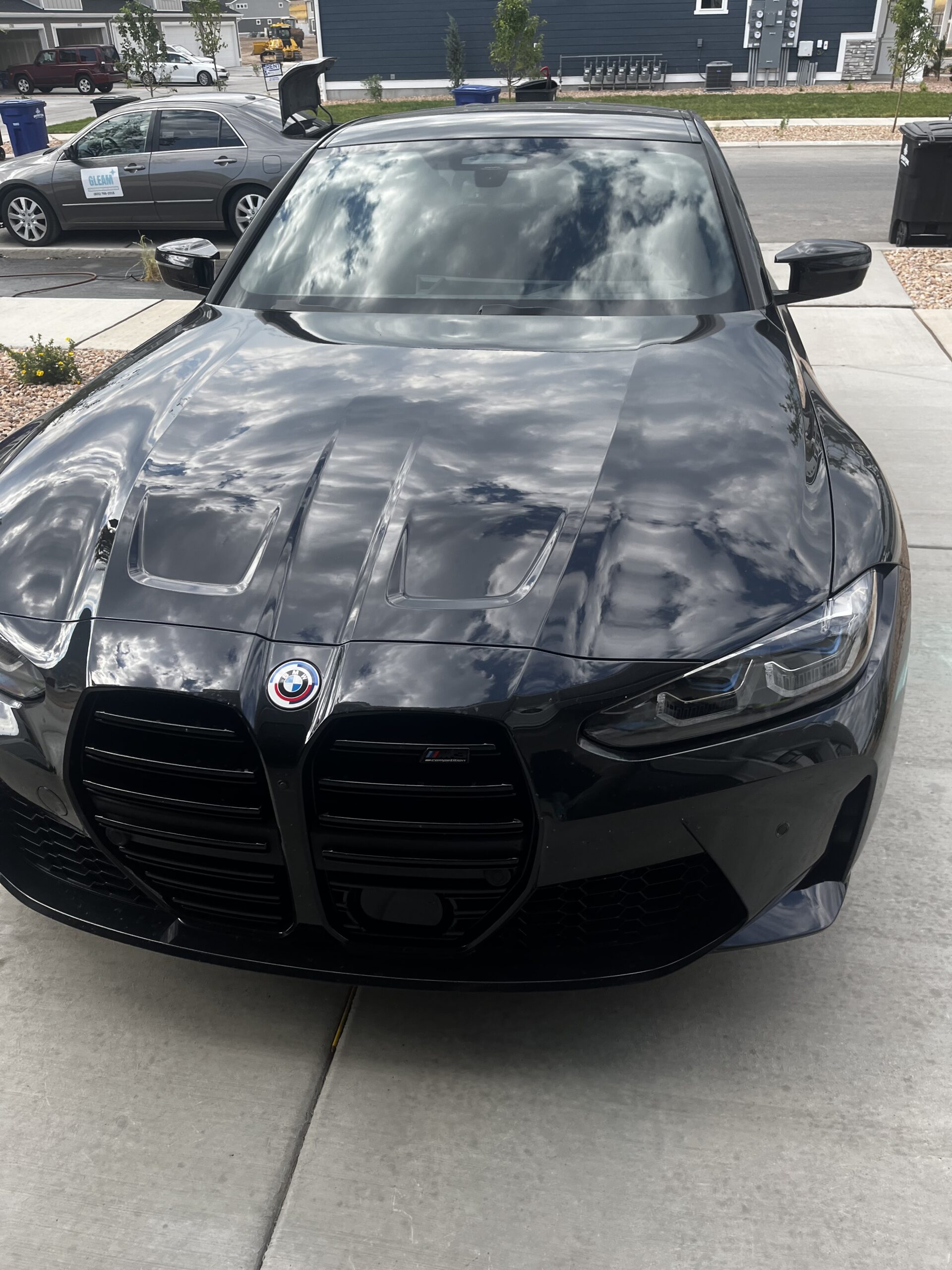 Ceramic Coating applied to the BMW.